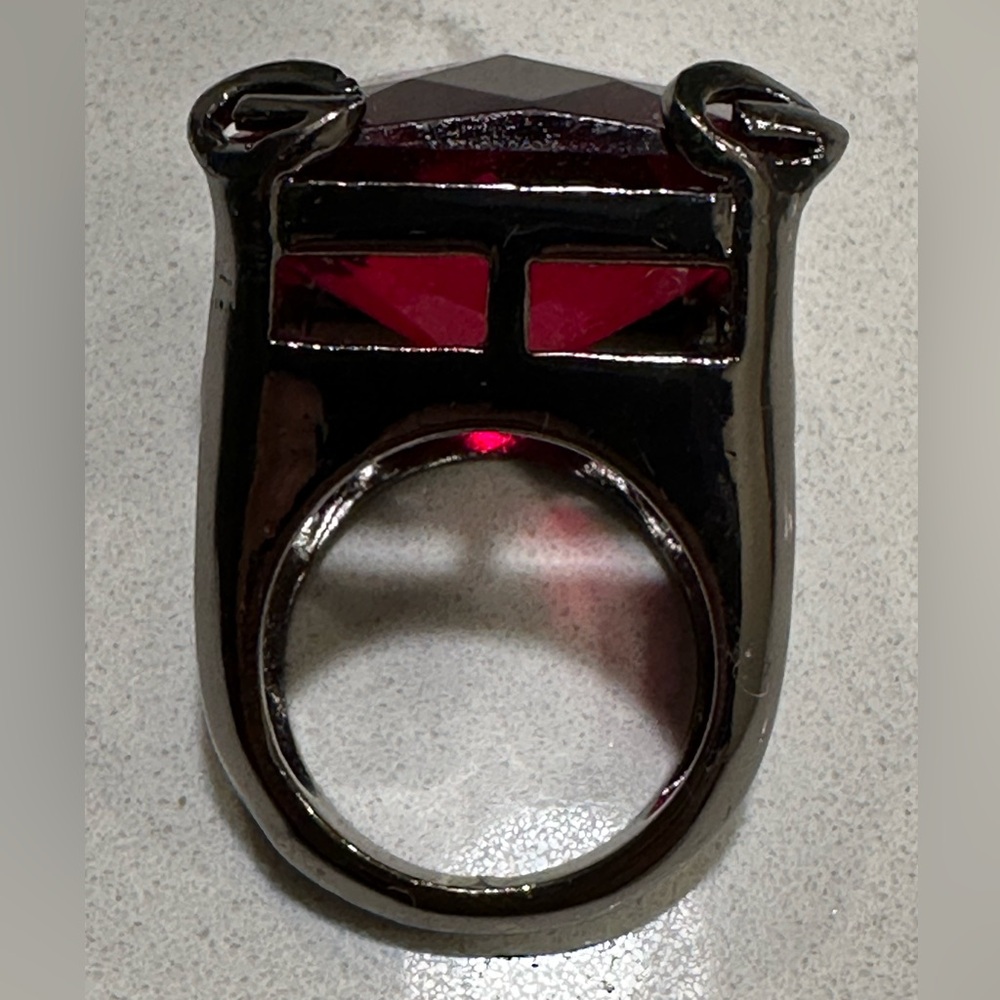 Guess Red Gemstone Ring - image 7